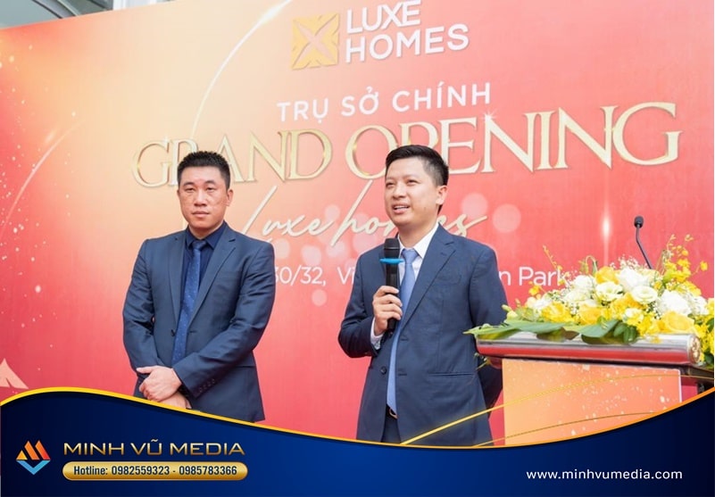 Đại diện Luxe Homes đánh giá cao sự chuyên nghiệp của Minh Vũ Media