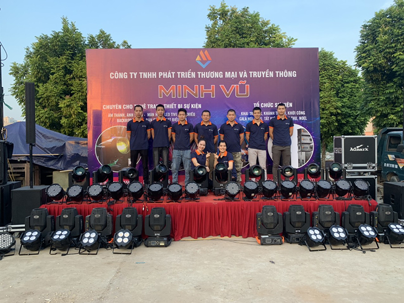 Công ty Minh Vũ media chuyên chio thuê âm thanh ánh sáng chuyên nghiệp tại Hà Nội