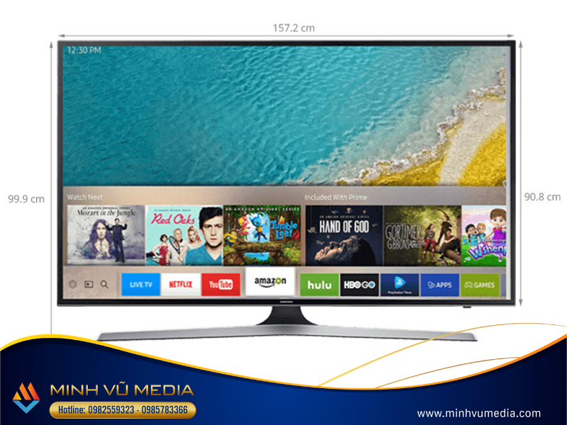 Kích thước tivi 70 inch