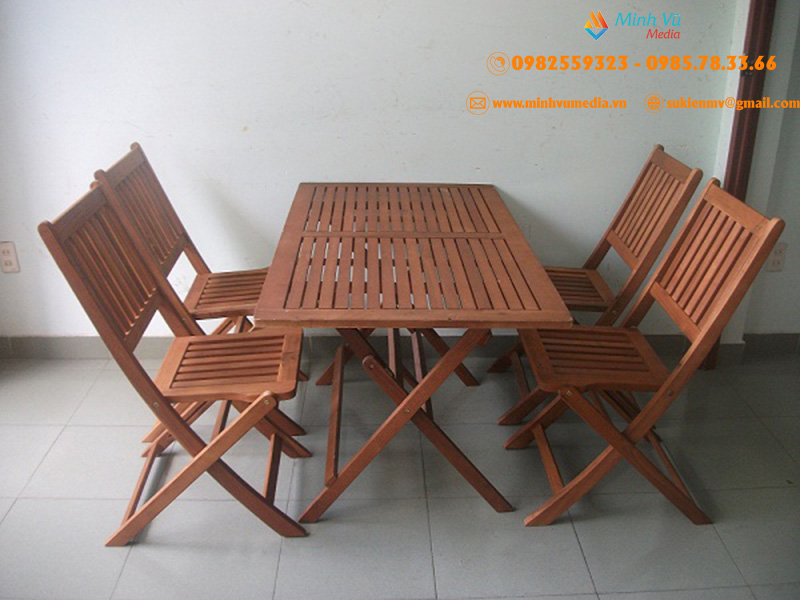 Địa chỉ cho thuê bàn ghế gỗ tại Hà Nội