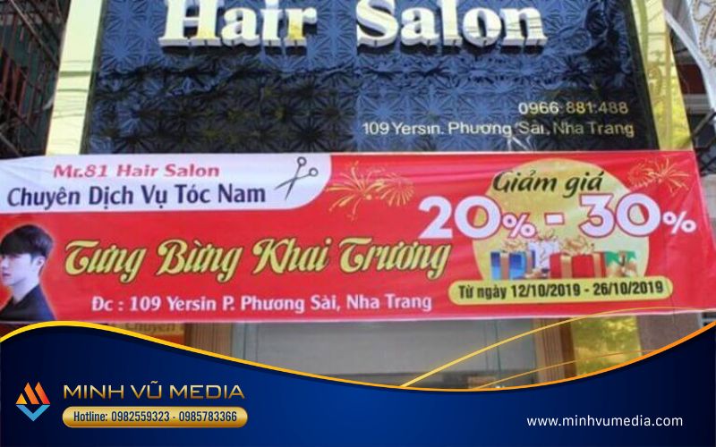 Nội dung in ấn băng rôn khai trương