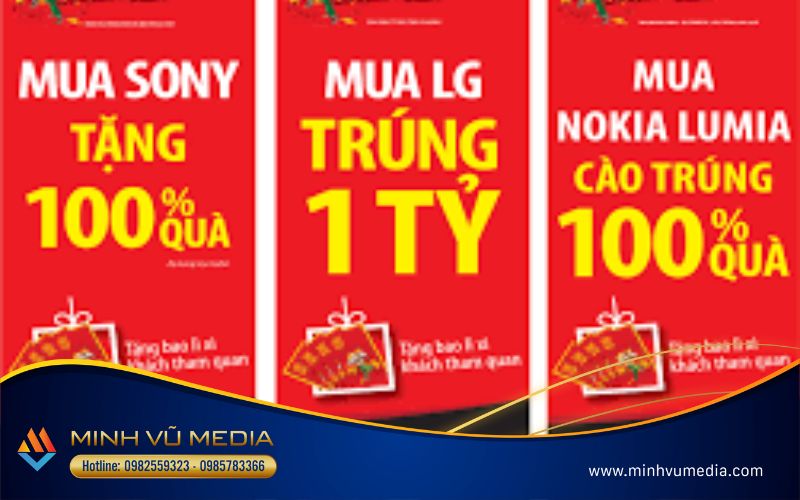 Kích thước băng rôn khai trương dọc
