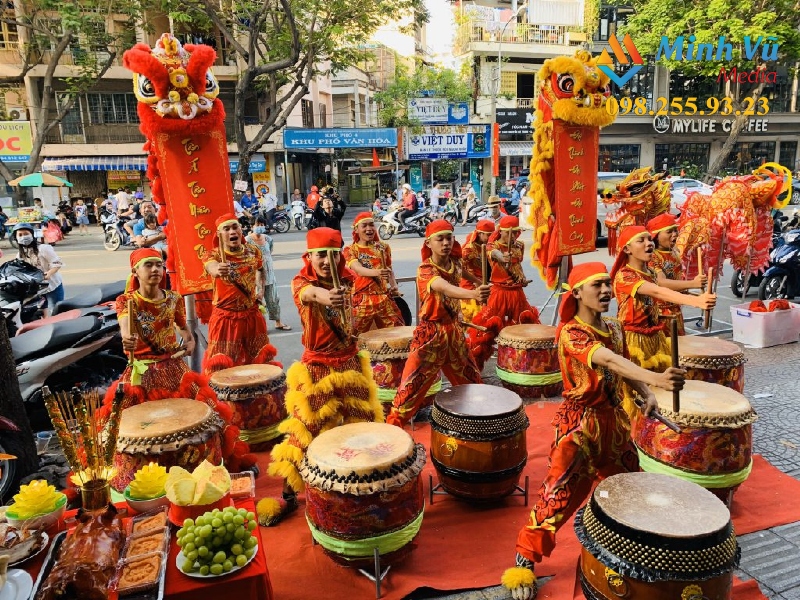 Minh Vũ Media - cho thuê đội múa lân sư rồng, trống hội tại Hà Nội