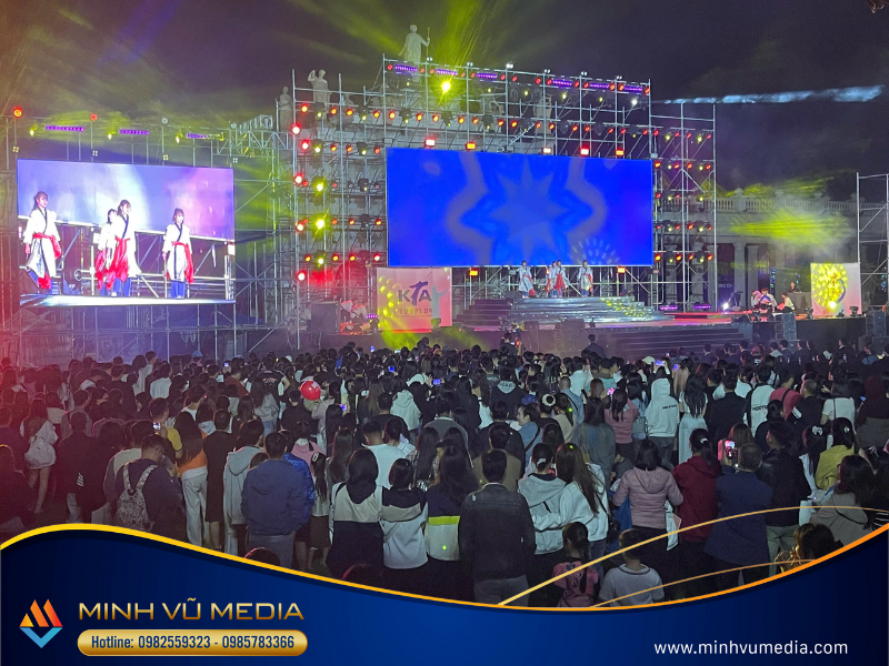 Tổng quan phần set up đèn sân khấu của Minh Vũ Media