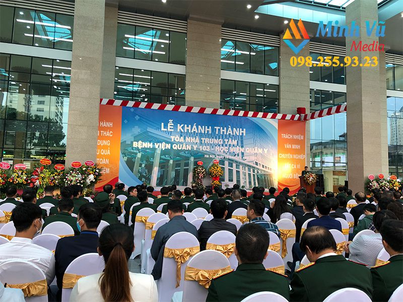 Buổi lễ khánh thành tòa nhà của bệnh viện do Minh Vũ Media thực hiện
