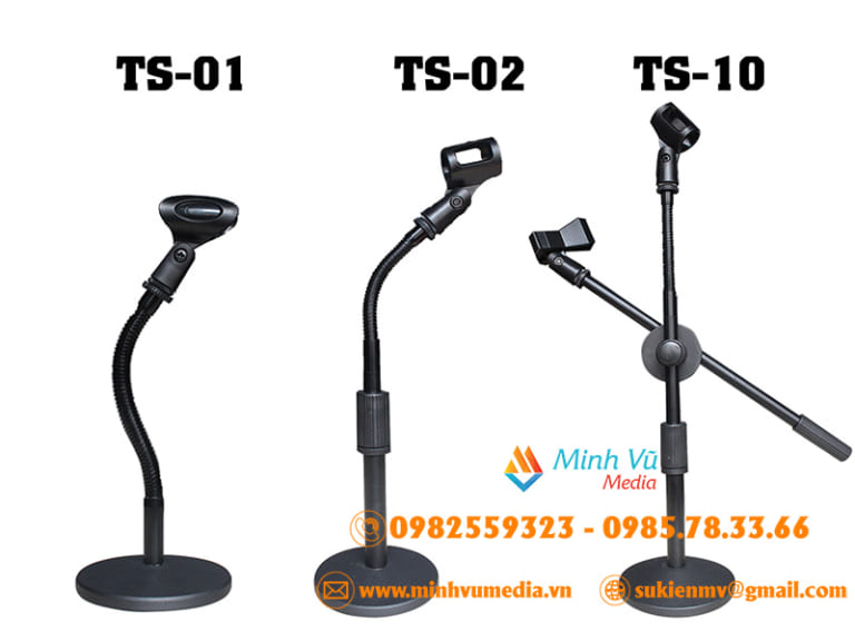 Dịch Vụ Cho Thuê Chân Micro Dạng Đứng Và Đặt Bàn Bục