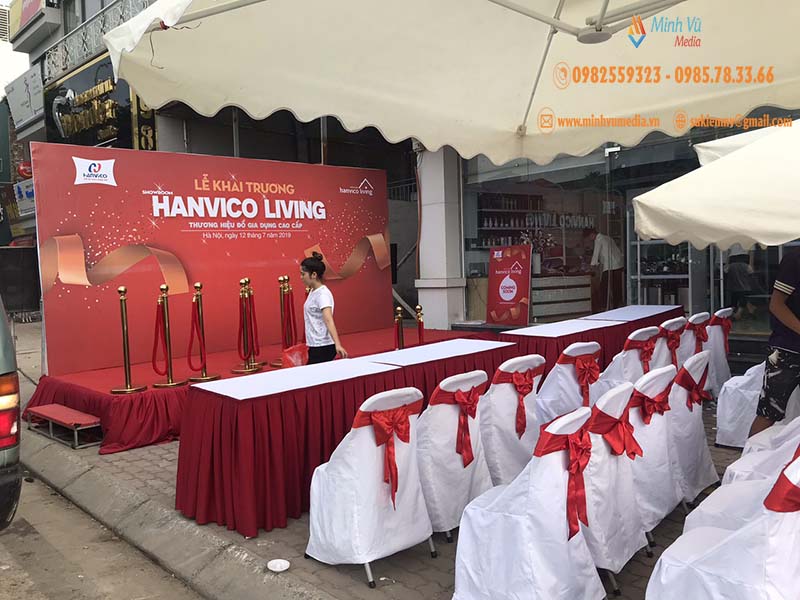 Minh Vũ Media - Cho thuê bàn ghế tiệc, ăn cỗ đẹp, giá rẻ miễn phí lắp đặt tại Hà Nội