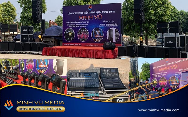 Dịch vụ cho thuê thiết bị sự kiện của Minh Vũ Media đa dạng, phong phú