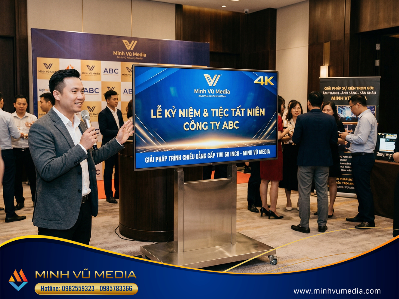 Cho thuê tivi tại lễ ra mắt sản phẩm