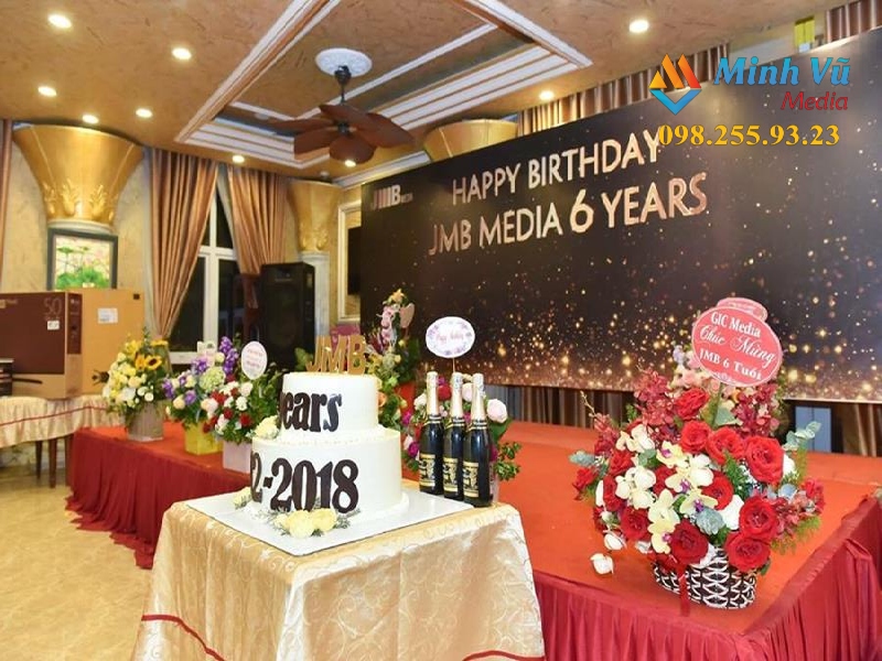 Minh Vũ Media - đơn vị tổ chức sinh nhật - thôi nôi trọn gói tại Hà Nội